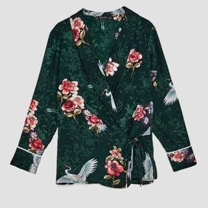 Zara Kimono-Style Blouse